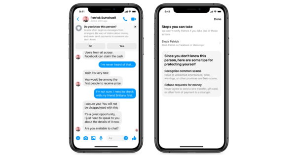 Messenger From Facebook Rolls Out Alerts to Warn Users of Impersonators, Scams [Video]