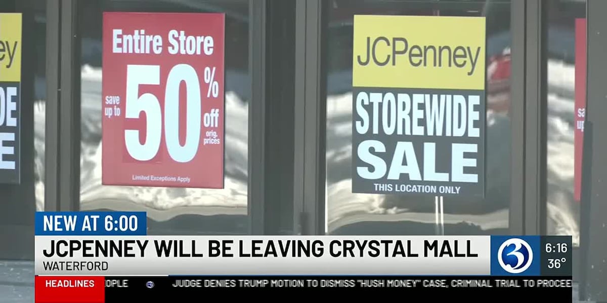 JCPenney to close at Waterfords Crystal Mall [Video]
