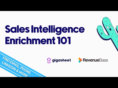 Gigasheet and RevenueBase Partner to Simplify B2B Sales Intelligence Enrichment [Video]