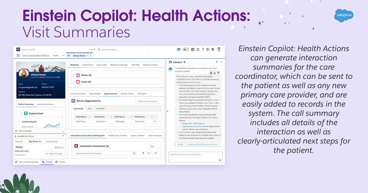 Salesforce launches healthcare data platform Einstein Copilot: Health Actions [Video]