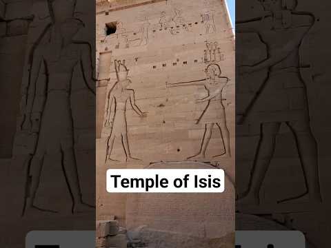 Temple of Isis on the Nile River. [Video]