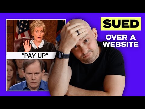 Web designer gets SUED on national television (my reaction) [Video]