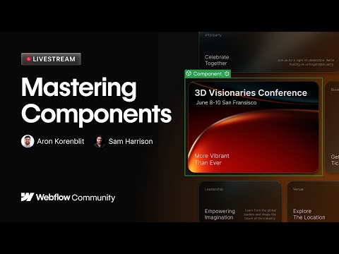 Build smarter with Webflow components [Video]