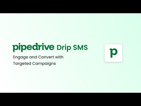 Drip Campaign for Pipedrive [Video]