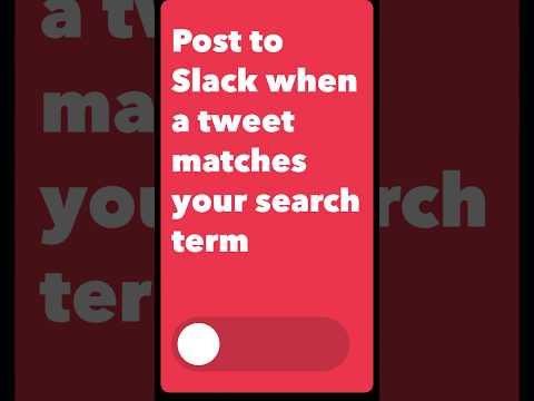 Post to Slack when a tweet matches your search term 💬🔍 [Video]