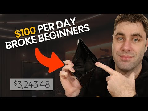 Easiest Way To Make Money Online For Broke Beginners In 2024 ($100/day) [Video]