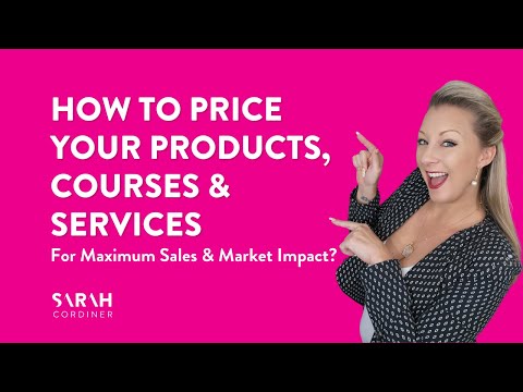 How To Price Your Products, Courses & Services For Maximum Sales & Market Impact? [Video]