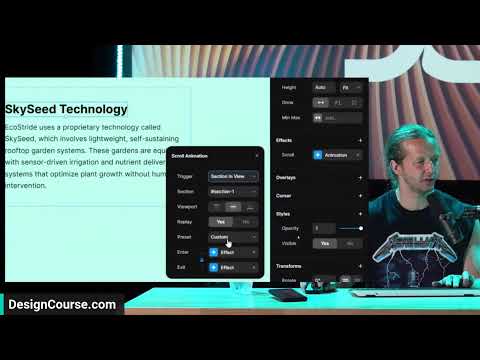 Creating an Advanced Framer Scrolling Interaction [LIVE] [Video]