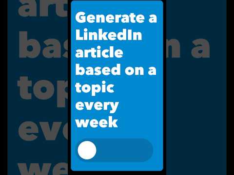 Generate a LinkedIn article based on a topic every week with the AI LinkedIn Assistant 🤖⚡️ [Video]