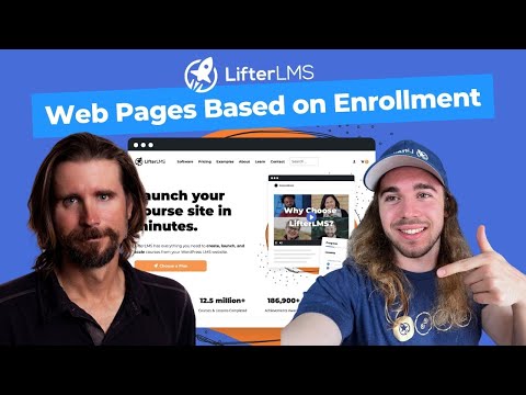 Display Parts of Web Pages Based on Enrollment [Video]
