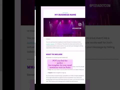 POV you find the perfect email newsletter template 😍 [Video]