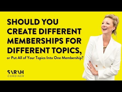 Should You Create Different Membership for Different Topic? [Video]