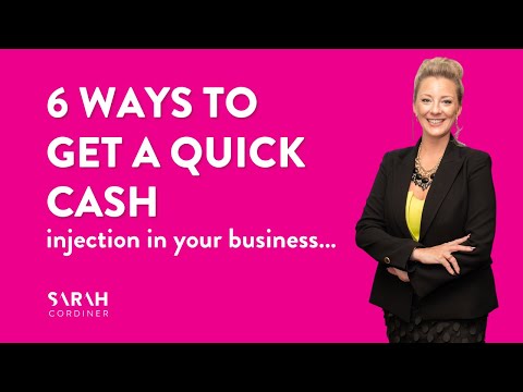 6 ways to get a quick cash injection in your business… [Video]