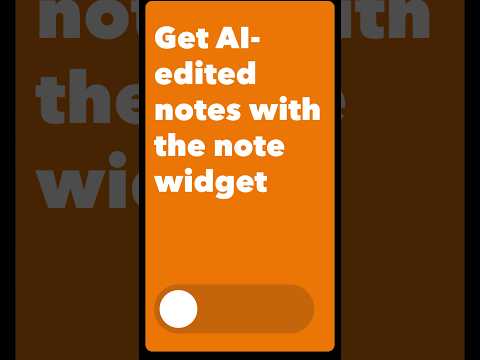 AI Grammar Assistant: Get AI-edited notes with the note widget 🤖📝 [Video]