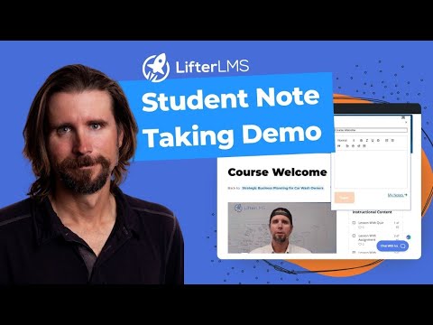 New LMS Student Note-Taking Demo: Notes by LifterLMS [Video]