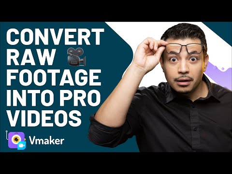 Convert Raw Footage into High-quality Video Content | Vmaker AI