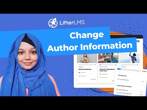 How can I change the “Author Information” on my course [Video]