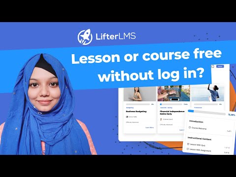 How do I make a LifterLMS lesson or course free without requiring a visitor to log in [Video]