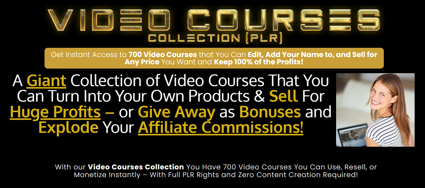 Video Courses Collection The largest Collection Ever Released In The Market  Online Marketing Scoops [Video]