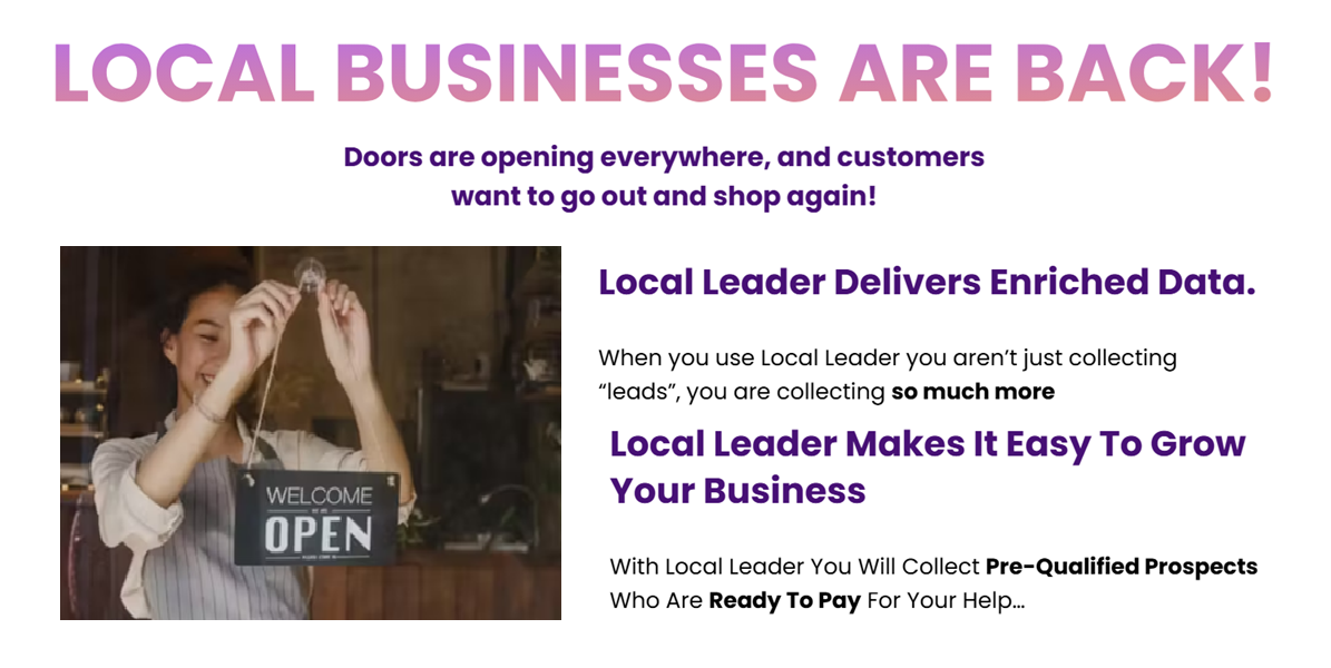 How LocalLeader Collects Pre-Qualified Prospects For Your Business  Online Marketing Scoops [Video]
