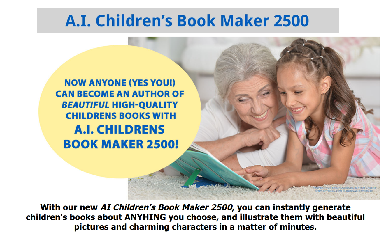AI Childrens Book Maker 2500 A Kids Books Generating Platform  Online Marketing Scoops [Video]