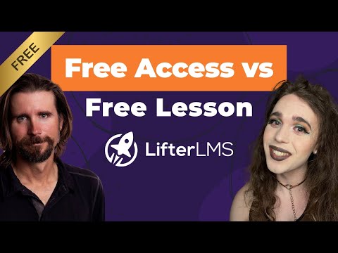 Free access plan vs. free lesson in LifterLMS [Video]