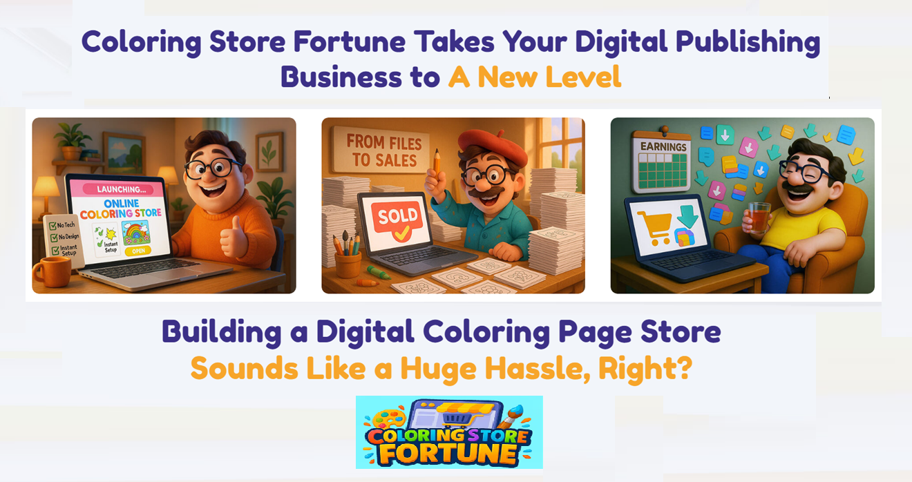 Coloring Store Fortune The Profitable Coloring Page Store Builder  Online Marketing Scoops [Video]
